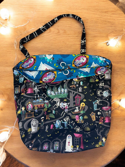 Reversible Haunted Tote Bag