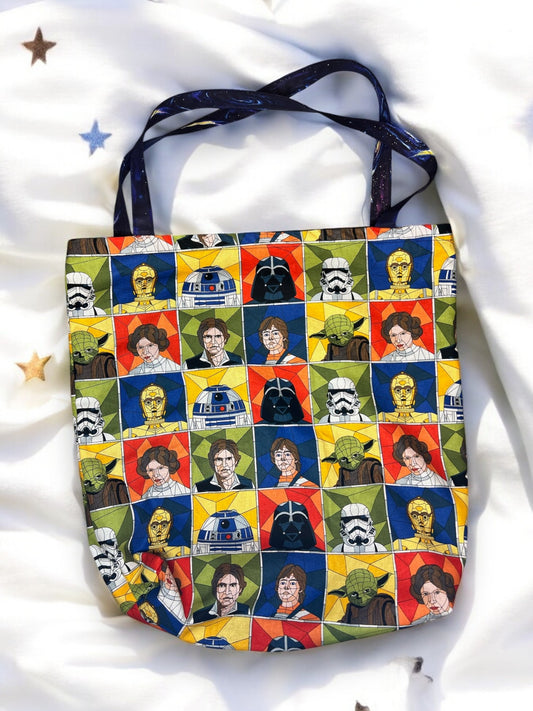 Reversible Space Wars Tote Bag