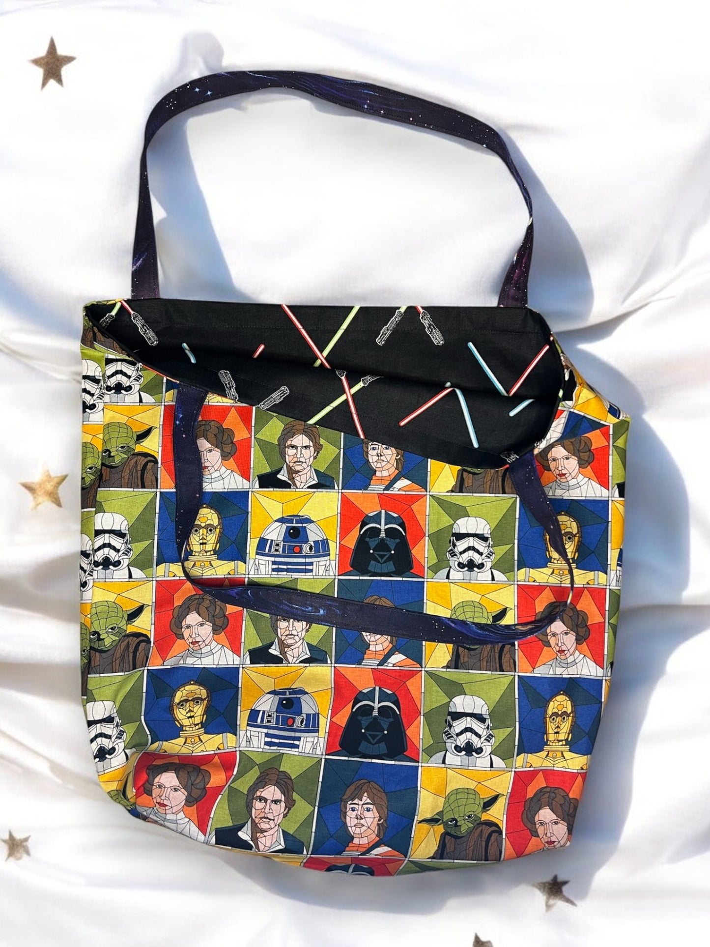 Reversible Space Wars Tote Bag