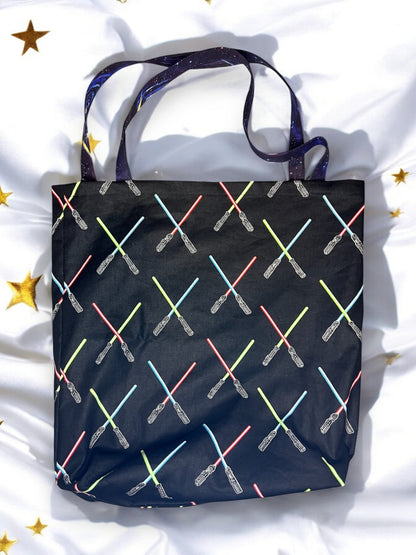 Reversible Space Wars Tote Bag