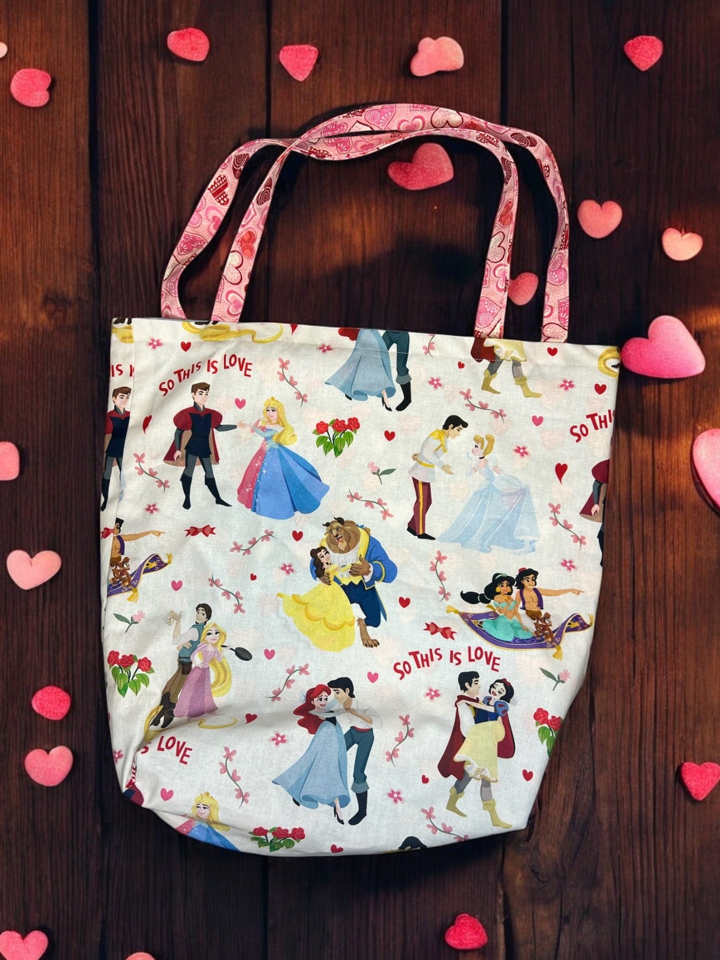 Reversible This is Love Tote Bag