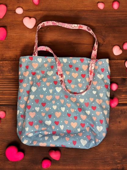 Reversible This is Love Tote Bag